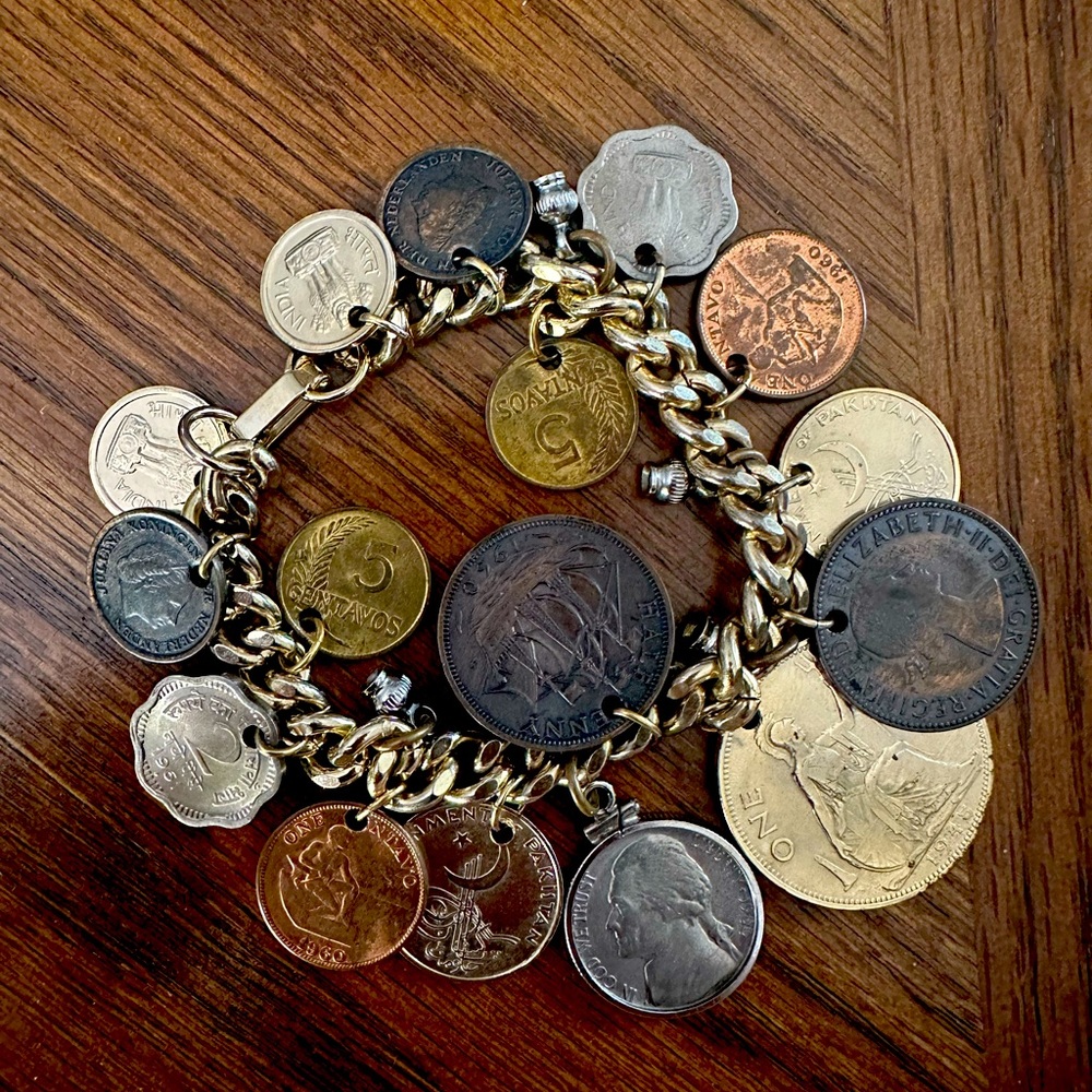 Vintage coin bracelet